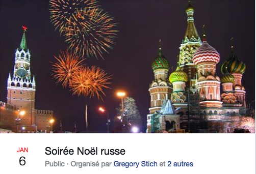 Soirée Noël russe.